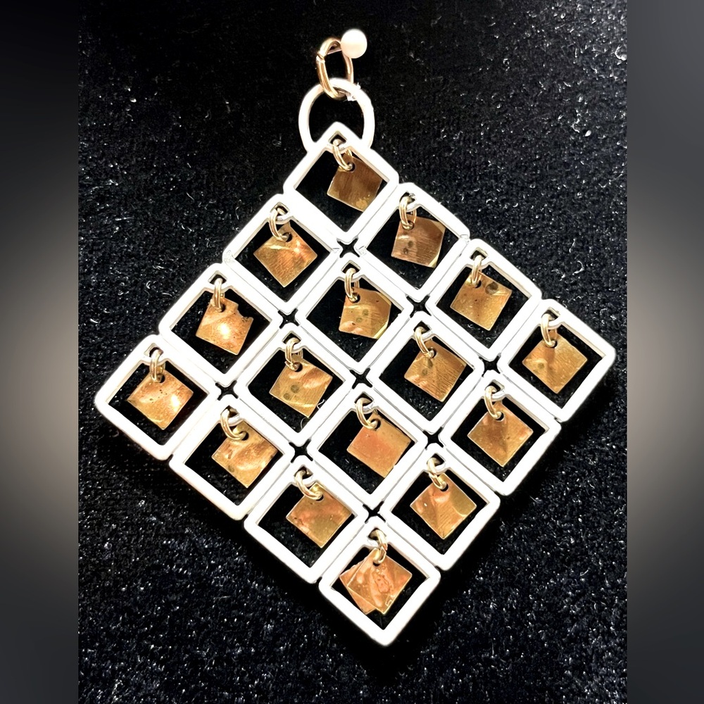 Coro Pendant Kinetic Geometric and Modernist Design Vintage
